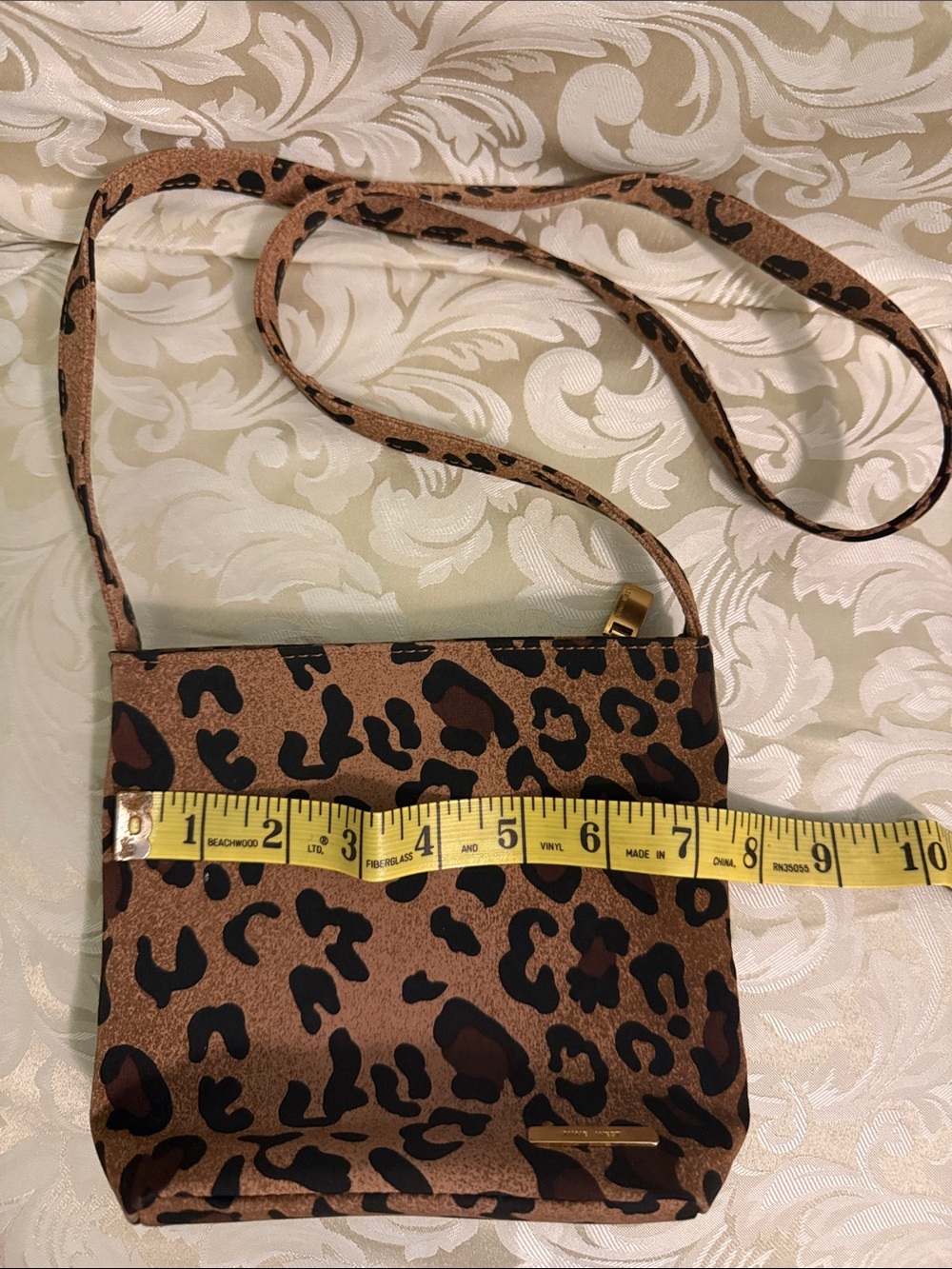Nine West Leopard Print Crossbody Bag - Brown and Black